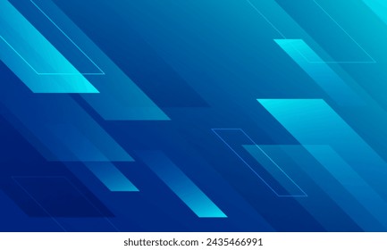 Blue geometric abstract gradient background. Vector illustration