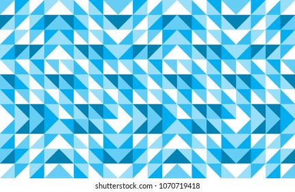 Blue geometric abstract pattern background vector design.
