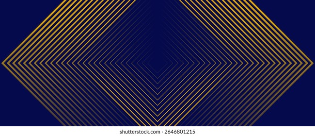 Blue geometric abstract transparent background layers overlapping on light space with line gold effect decoration modern layer. Eps10