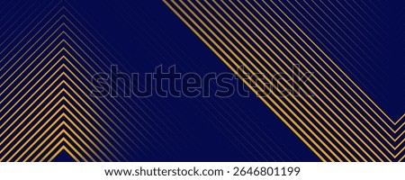 Blue geometric abstract transparent background layers overlapping on light space with line gold effect decoration modern layer. Eps10