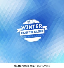 Blue geometric background