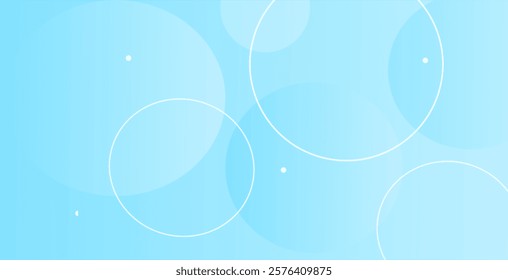 Blue geometric background . Abstract light blue geometric circle design background. Best for modern , technology digital design illustration web template background backdrop desktop wallpaper bubbles