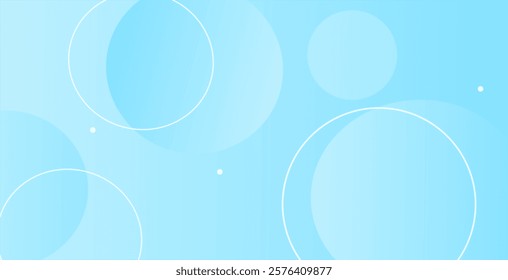 Blue geometric background . Abstract light blue geometric circle design background. Best for modern , technology digital design illustration web template background backdrop desktop wallpaper bubbles