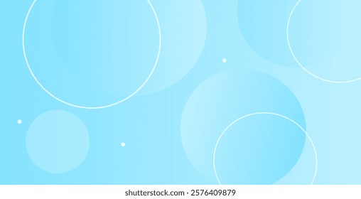 Blue geometric background . Abstract light blue geometric circle design background. Best for modern , technology digital design illustration web template background backdrop desktop wallpaper bubbles