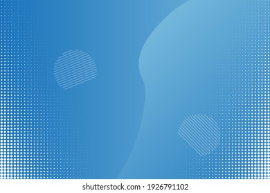 Blue geometric background. Composition of fluid geometric forms.