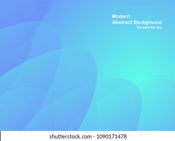 Blue geometric background with copy space. Template design in gradient trend for cover, business presentation and web banner.
