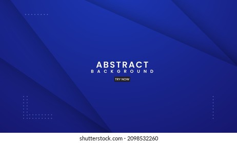 Blauer geometrischer Hintergrund. dunkelblaue Gradation mit dynamischer Formzusammensetzung. futuristisches Konzept für Grafikdesign, Hintergrund, Webdesign, Poster, Banner, Diashow