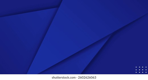 Blue geometric background. dark blue gradation with Dynamic shape composition. modern concept