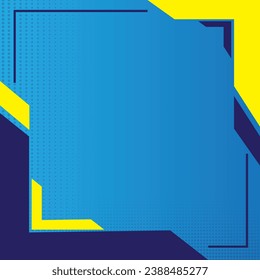 blue geometric background design template, suitable for use as a background for information posters