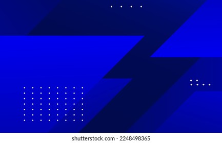 Blue geometric background. Dynamic shapes composition. Eps10 vector