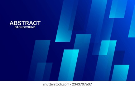 Fondo geométrico azul. Composición dinámica de formas. Ilustración del vector