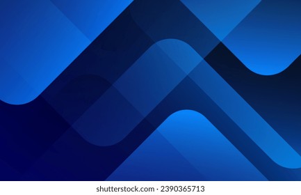 Blue geometric background. Dynamic shapes composition. Vector illustration