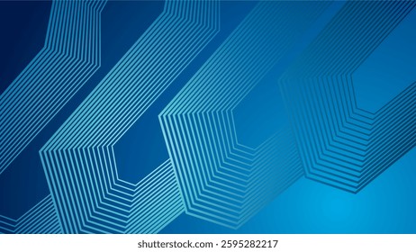 Blue geometric background. Dynamic shapes composition for cover, presentation, banner, invitations and more. Vector illustration
