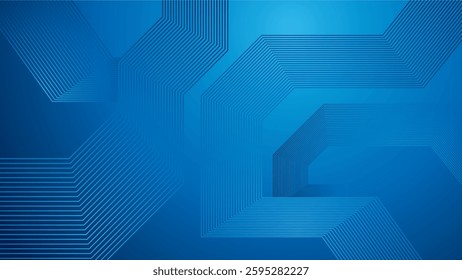 Blue geometric background. Dynamic shapes composition for cover, presentation, banner, invitations and more. Vector illustration
