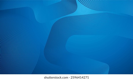 Blue geometric background. Dynamic shapes composition for cover, presentation, banner, invitations and more. Vector illustration

