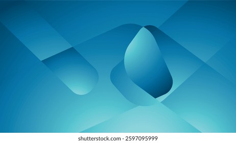 Blue geometric background. Dynamic shapes composition for cover, presentation, banner, invitations and more. Vector illustration
