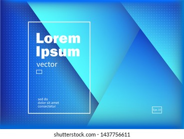 Blue geometric background. Eps10 vector.