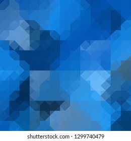 blue geometric background. mosaic style. origami