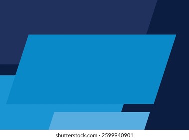 blue geometric background with place for text vector illustration