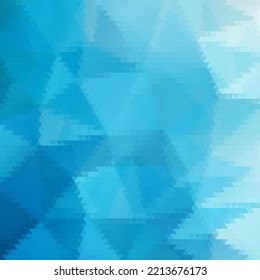 Blue geometric background for presentation, advertising, brochure. Place for text. Triangles.