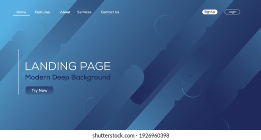 Blue geometric background. shape abstract background design. vector gradient design for landing page