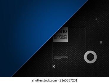 Blauer geometrischer Hintergrund - einfache minimale Formgebung - Farbverlauf-Komposition für Illustrationswerbung, Anwendungsbanner, Poster, Flyer-Titelmedien und Broschüren-Vorlagen