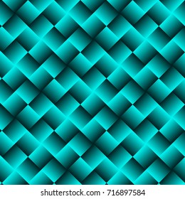 Blue Geometric Background with Squares - Abstract Wallpaper