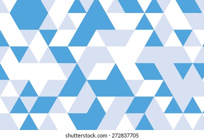 Blue Geometric Background Triangle Pattern Design Stock Vector (Royalty ...