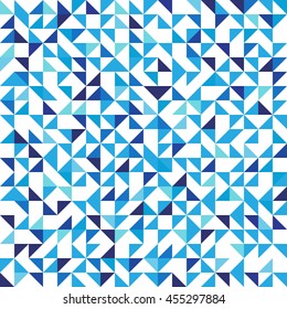 Blue geometric background with triangles. Seamless pattern. Vector illustration EPS 10