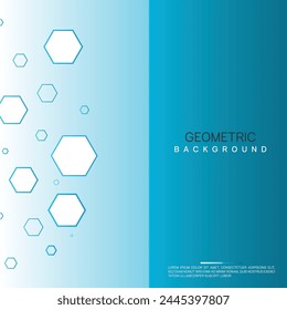 A Blue Geometric Background Vector