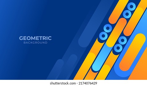 blue geometric background vector art