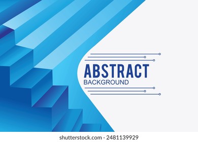 Blue geometric background vector design concept