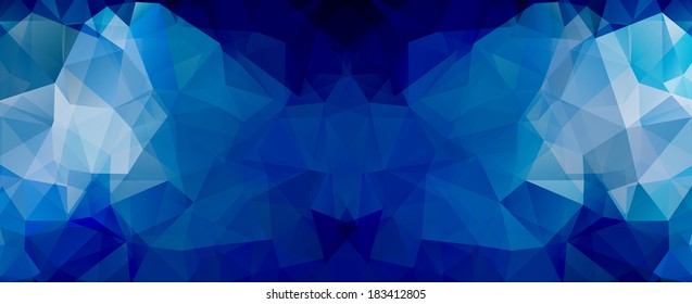 Blue geometric background, vector illustration