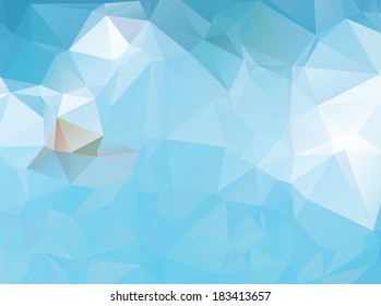 Blue geometric background, vector illustration