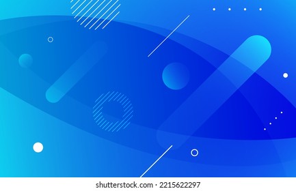 Fondo geométrico azul. Ilustración del vector