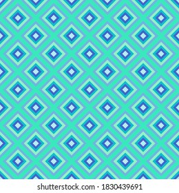 Blue geometric background. Vector squares illustration. Seamless vector.