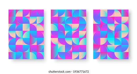 Blue geometric background. Watercolor pattern with mosaic. Grunge texture background. Stock image. EPS 10.