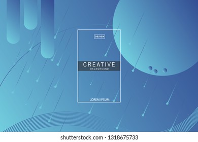 blue geometric backgrounds. Liquid composition. designs for posters, leaflets, vector illustrations

