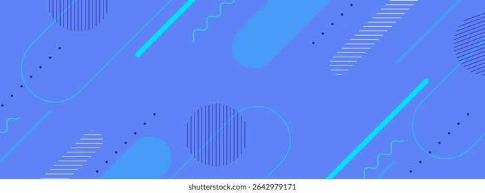 Blue geometric banner background with shape lines,modern background. for cover ads,template.Vector eps 10