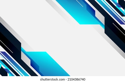 Geométrico azul con espacio en blanco para presentaciones, sitios web, plantillas y otras necesidades
