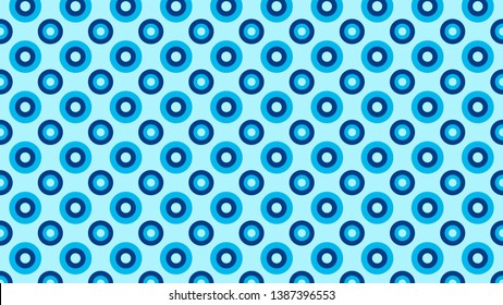 Blue Geometric Circle Pattern Background