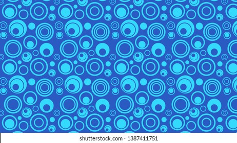 Blue Geometric Circle Pattern Image