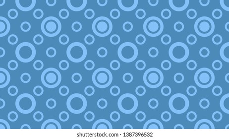 Blue Geometric Circle Pattern Vector