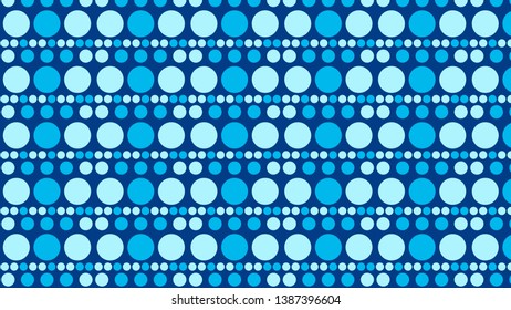 Blue Geometric Circle Pattern Vector