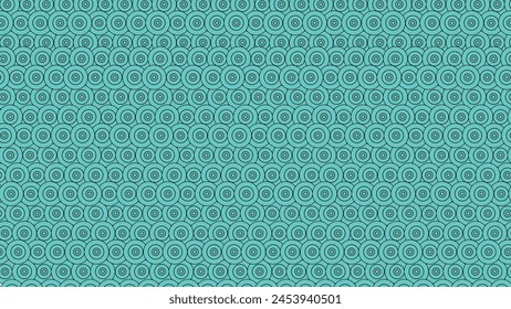 Blue geometric circular overlapping pattern background.