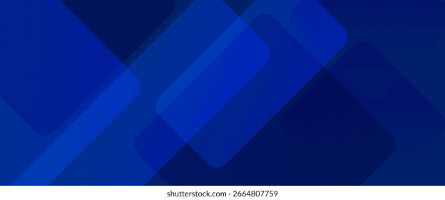 Blue geometric corporate background with overlapping transparent shapes
