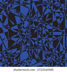 Patrón transparente geométrico azul decorativo. Repitiendo antecedentes. Estampado de Fondo de pantalla labrable.