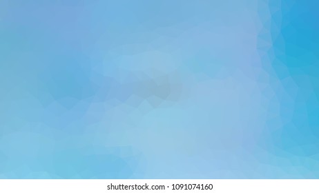 Blue geometric designs. Vector, multicolor geometric background. Triangles, triangulation. Geometric mosaic tile, colored triangles, application in low poly style.