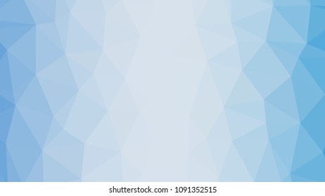 Blue geometric designs. Vector, multicolor geometric background. Triangles, triangulation. Geometric mosaic tile, colored triangles, application in low poly style.