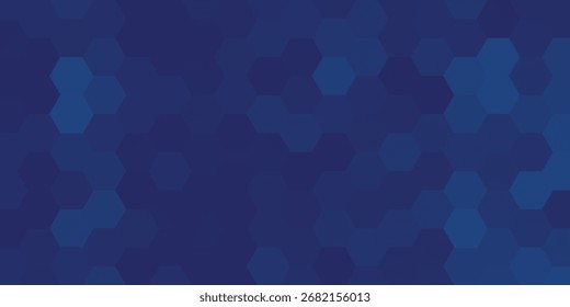 blue geometric hexagon technology digital hi-tech concept. blue background pattern